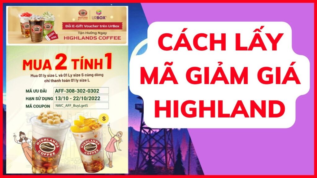 mã giảm giá highlands coffee