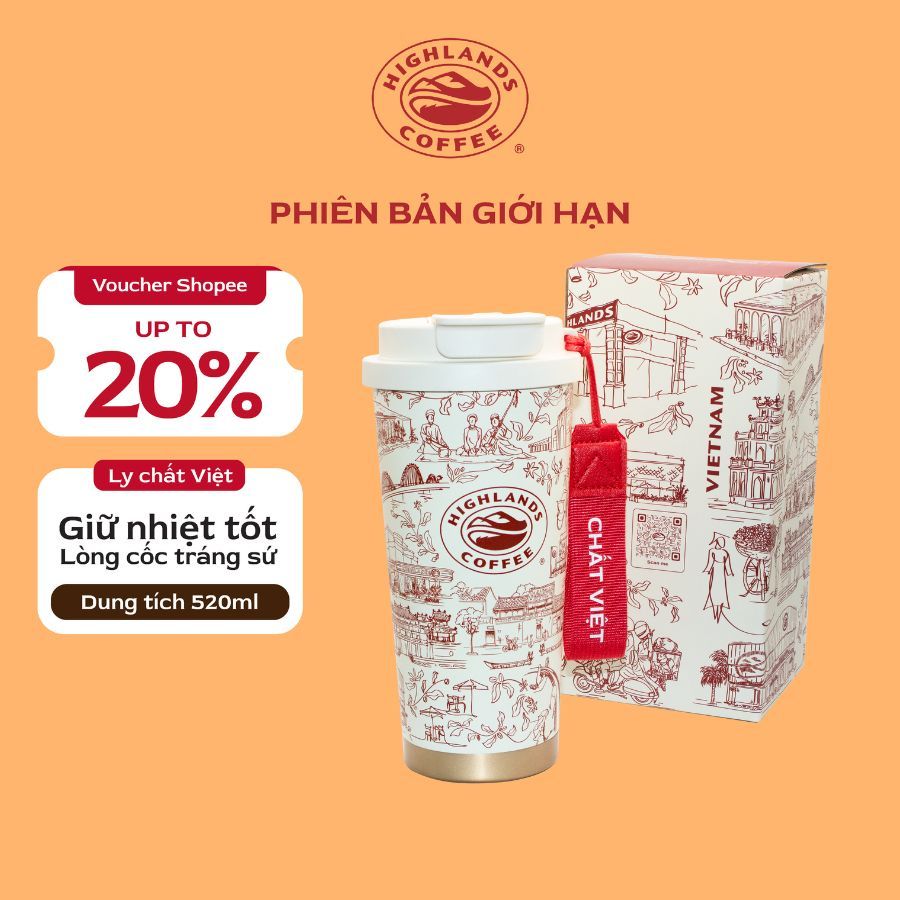 ly giữ nhiệt highlands coffee chất việt