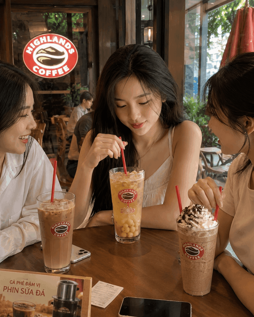 trà sen vàng highlands coffee