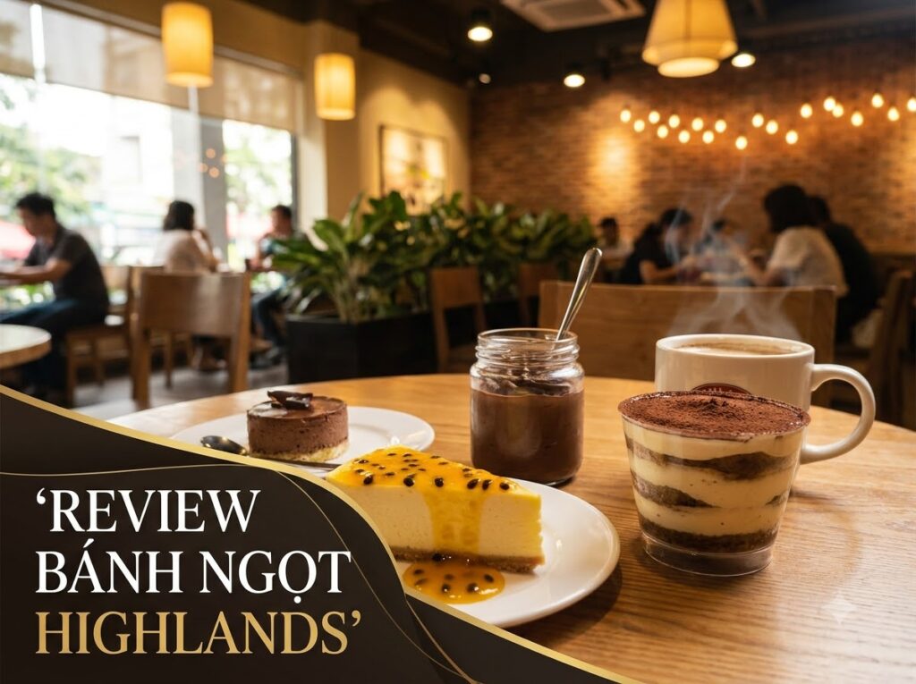 Review Bánh Ngọt Highlands Coffee