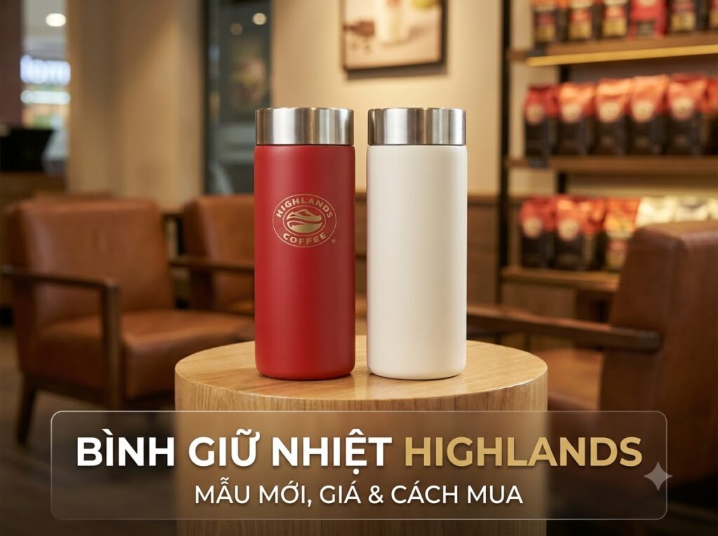 Bình Giữ Nhiệt Highlands Coffee - Giá, Mẫu Mới & Cách Mua