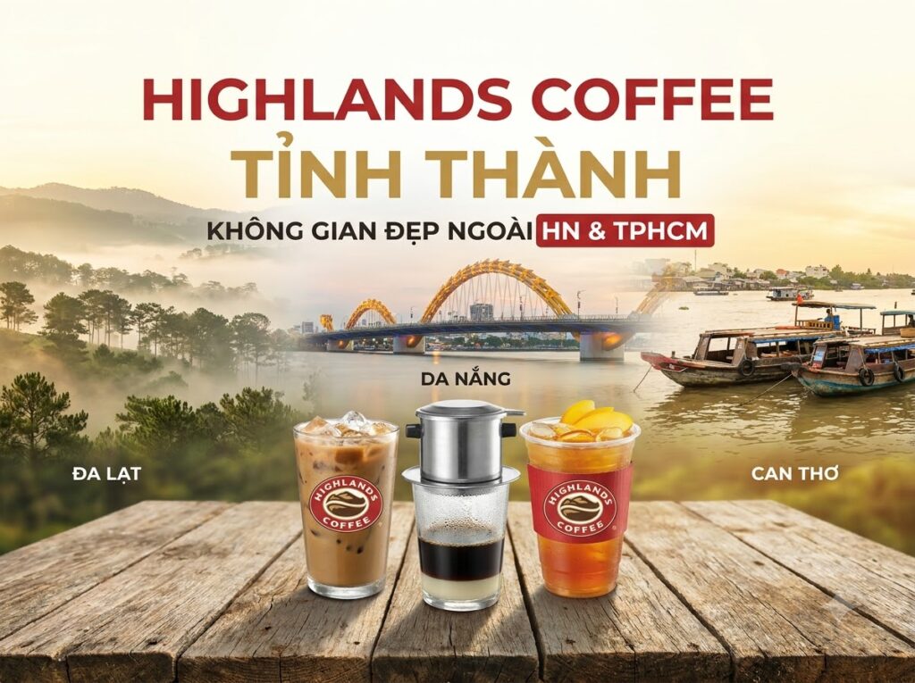 Highlands Coffee Ở Các Tỉnh Thành Khác Ngoài HN & TPHCM
