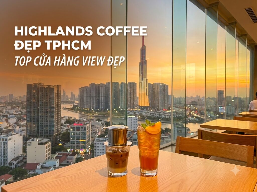 Quán Highlands Coffee Đẹp TPHCM - Top Cửa Hàng View Đẹp