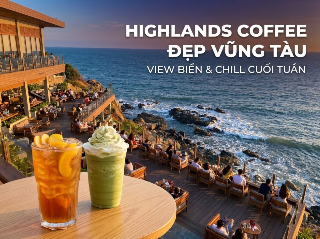 Quán Highlands Coffee Đẹp Vũng Tàu - View Biển & Chill Cuối Tuần